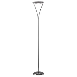 Opus Brushed Chrome Floor Uplighter